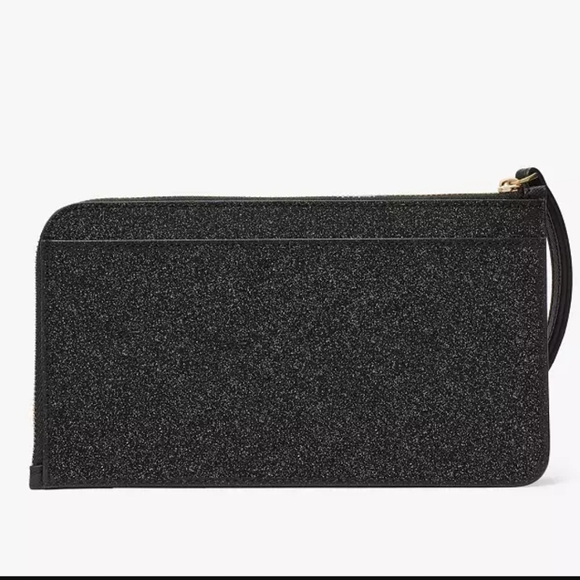 Kate Spade Lucy Glitter Medium L-zip Wristlet - Picture 3 of 3